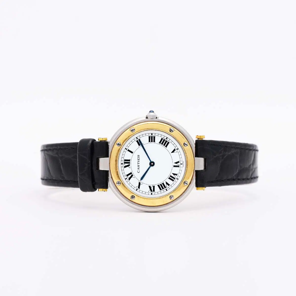 Cartier Ronde 8121 32mm Yellow gold and Stainless steel White 2