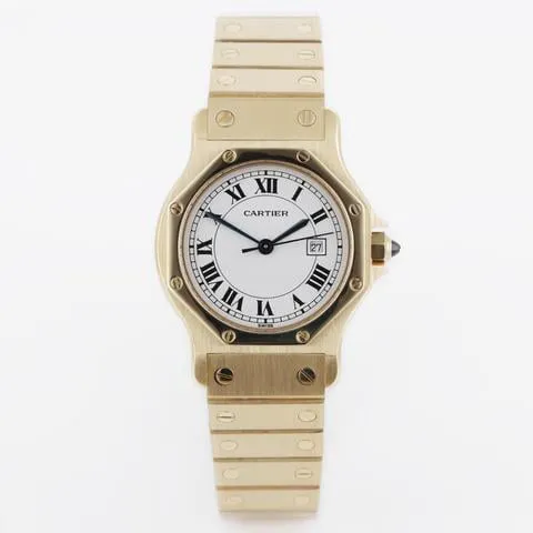 Cartier Santos 2965 30mm Yellow gold White