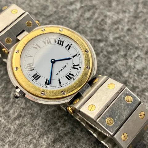 Cartier Santos 8191 27mm Yellow gold and Stainless steel White 3