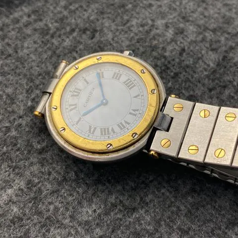 Cartier Santos 8191 27mm Yellow gold and Stainless steel White 4