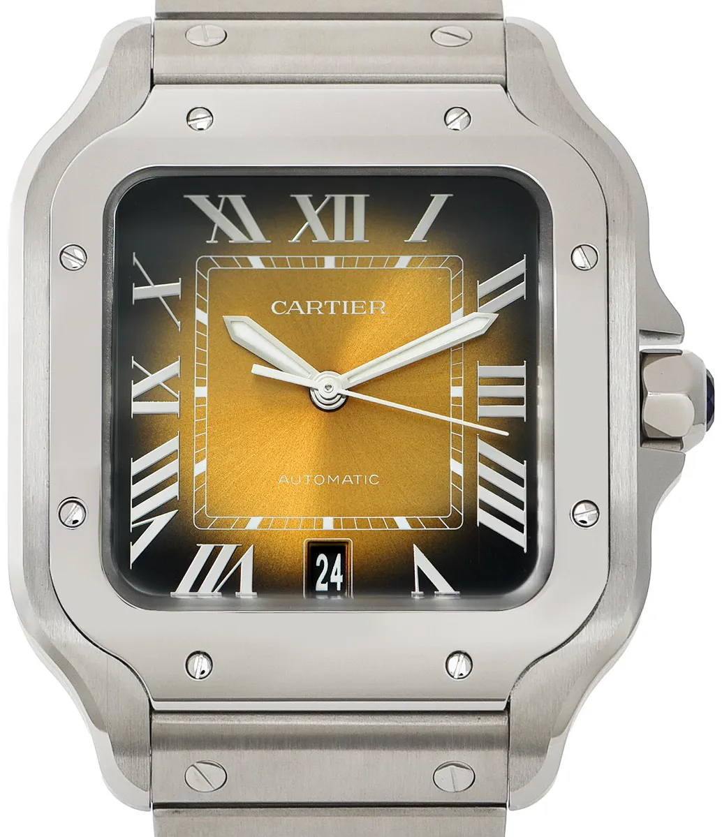 Cartier Santos de Cartier WSSA0064 40mm Stainless steel Brown