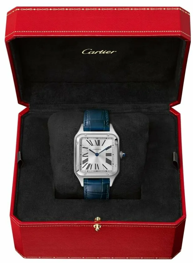 Cartier Santos Dumont WSSA0022 43.5mm Stainless steel Silver 1