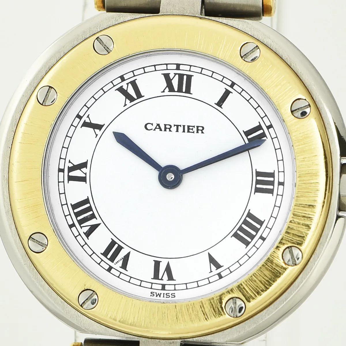 Cartier Santos Ronde 8191 27mm Yellow gold and Stainless steel White 1