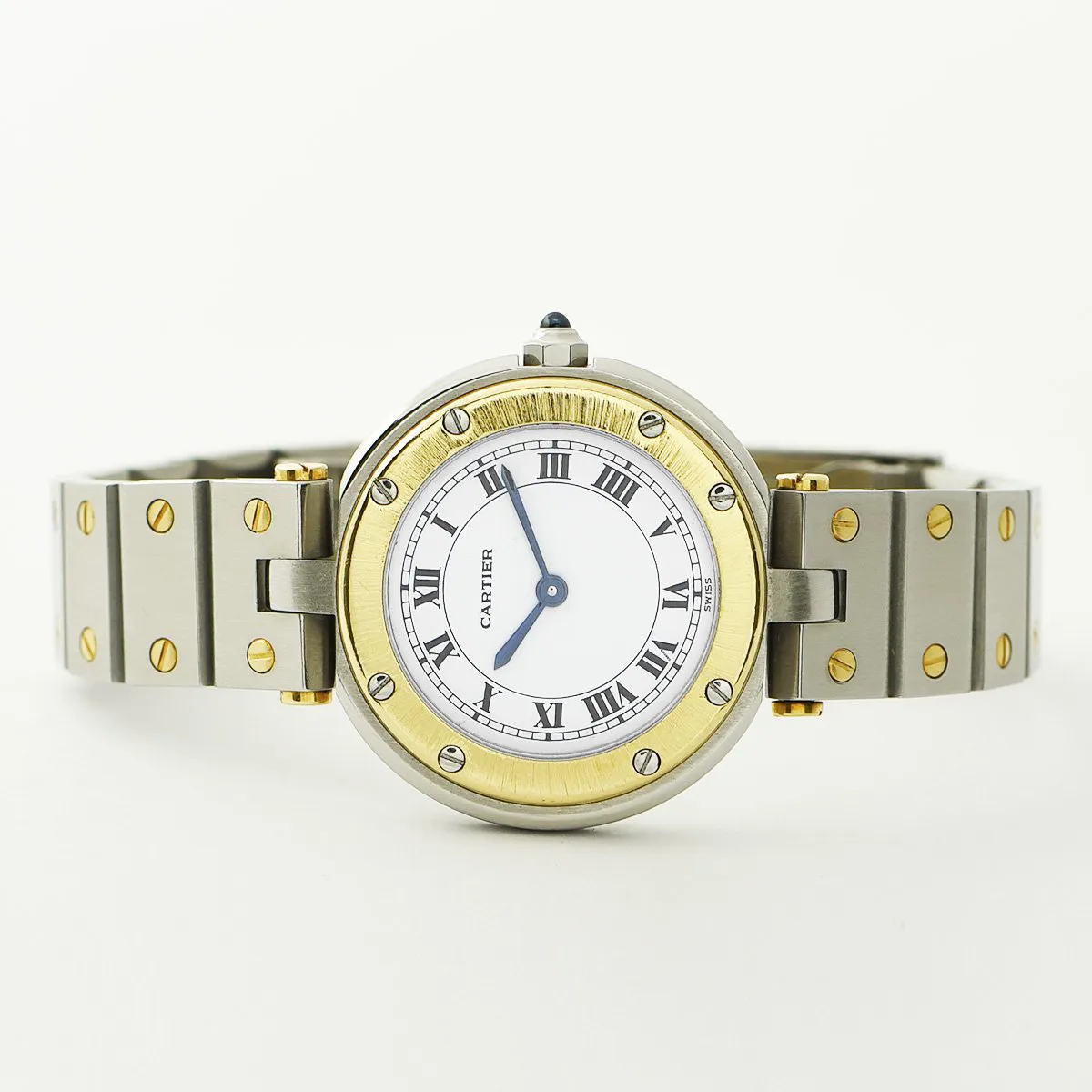 Cartier Santos Ronde 8191 27mm Yellow gold and Stainless steel White 6