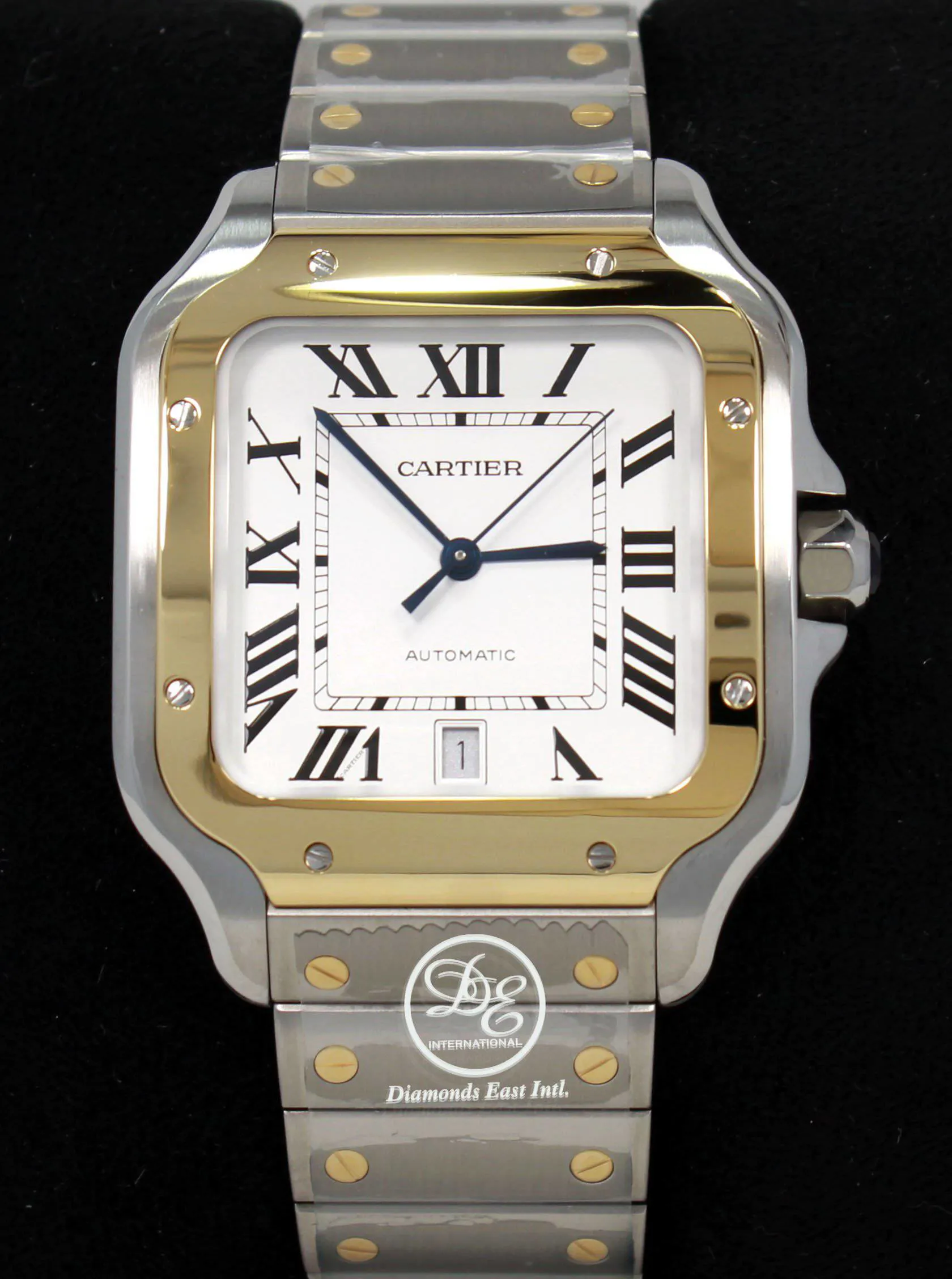 Cartier Santos W2SA0006 40mm Yellow gold and Stainless steel Opaline 2