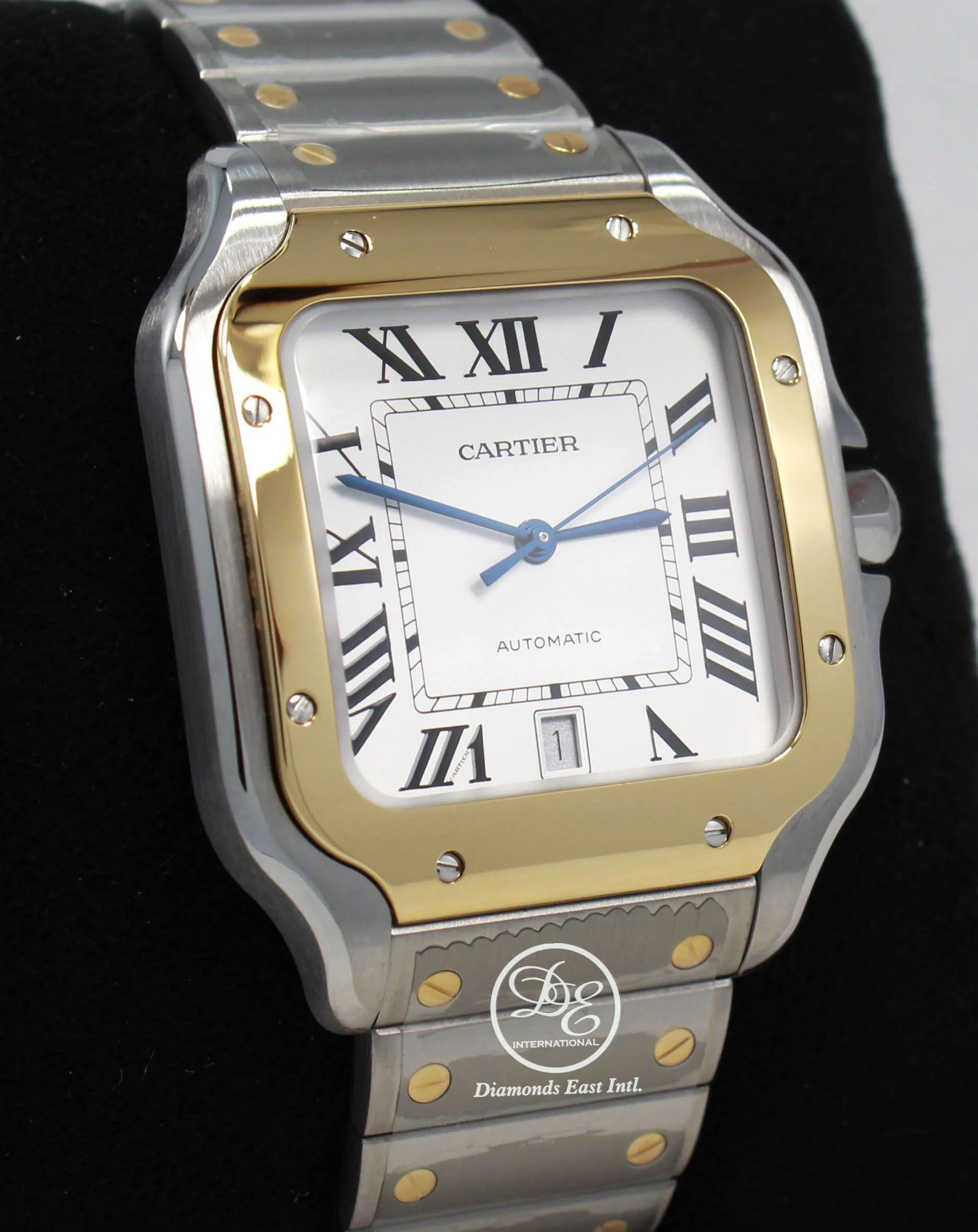 Cartier Santos W2SA0006 40mm Yellow gold and Stainless steel Opaline 3