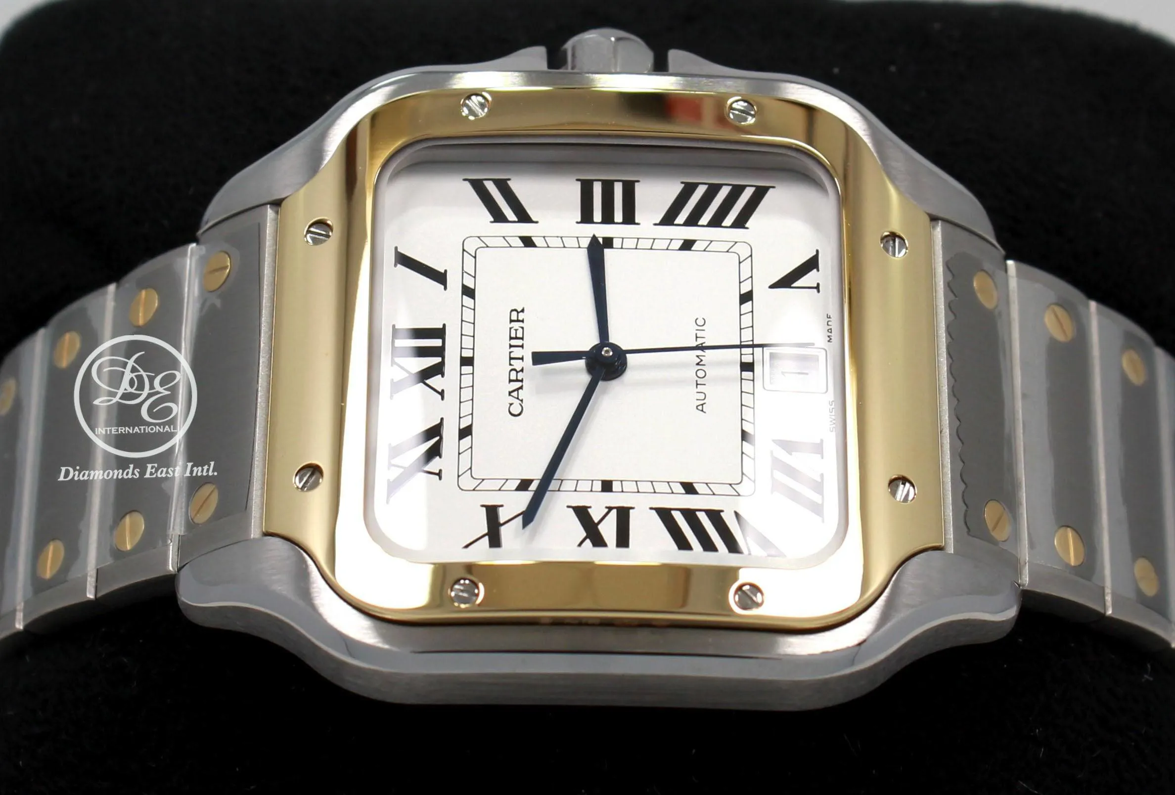 Cartier Santos W2SA0006 40mm Yellow gold and Stainless steel Opaline 4