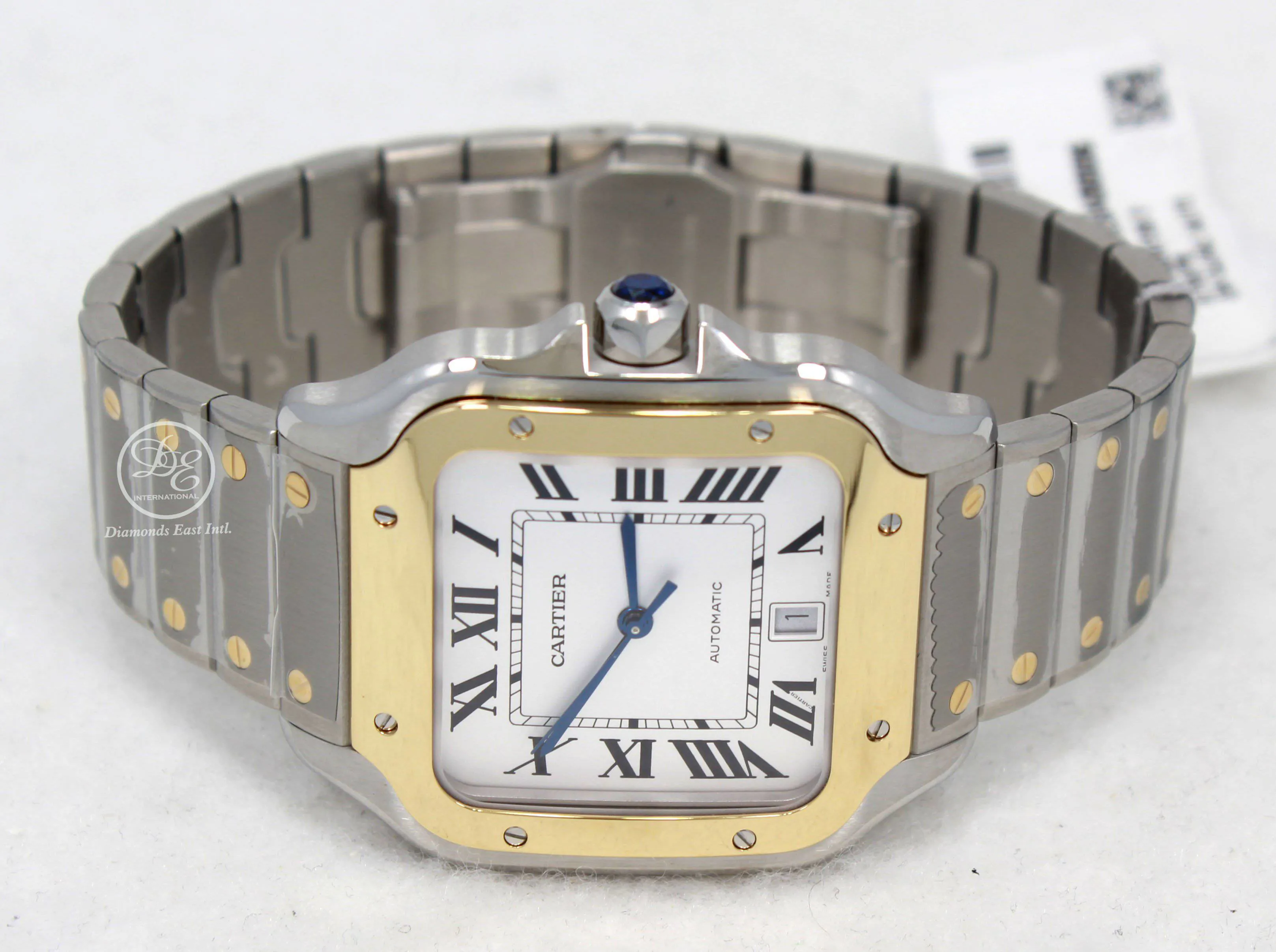 Cartier Santos W2SA0006 40mm Yellow gold and Stainless steel Opaline 9