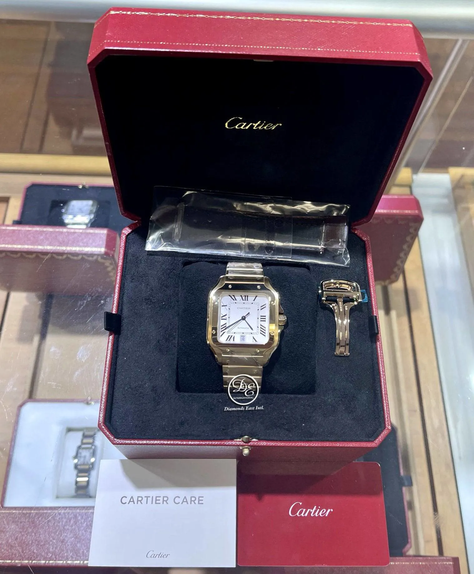 Cartier Santos WGSA0029 40mm Yellow gold Silver 1