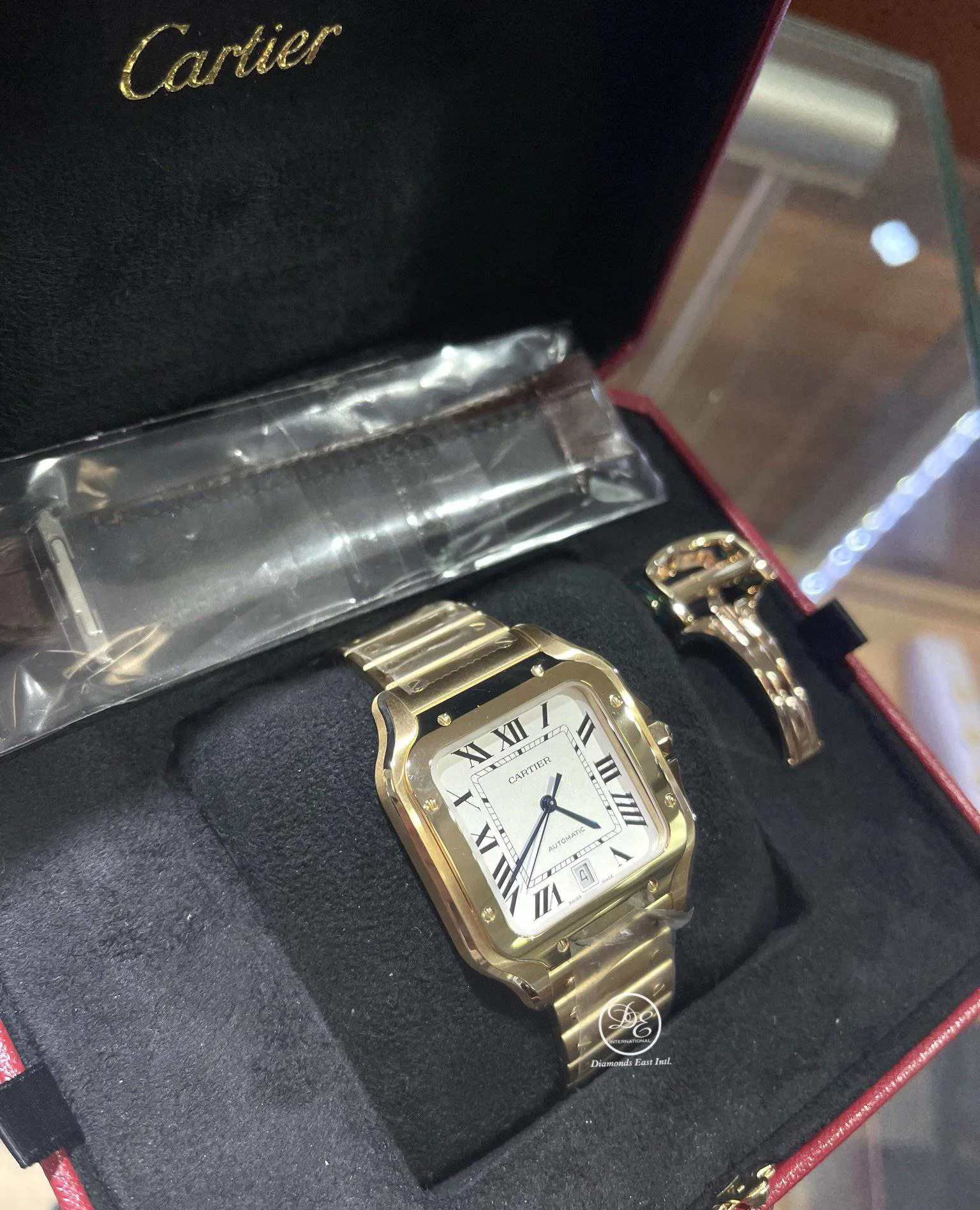 Cartier Santos WGSA0029 40mm Yellow gold Silver 2