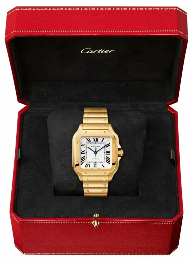 Cartier Santos WGSA0029 40mm Yellow gold and 18k yellow gold Silver 1