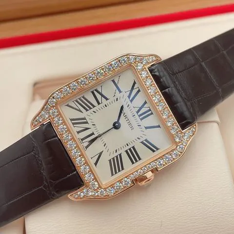 Cartier Santos WH100351 38.25mm Rose gold White 1