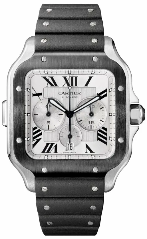 Cartier Santos WSSA0017 43.3mm Stainless steel and PVD Silver