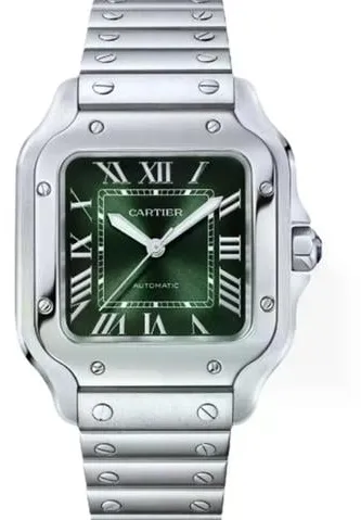 Cartier Santos WSSA0061 35mm Stainless steel Green