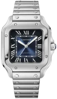 Cartier Santos WSSA0063 Stainless steel blue