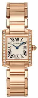 Cartier Tank Française WJTA0022 18k rose gold Silver