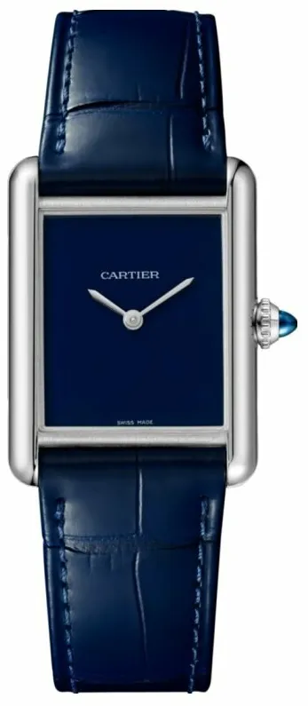 Cartier Tank Must WSTA0055 33.5mm Stainless steel Blue