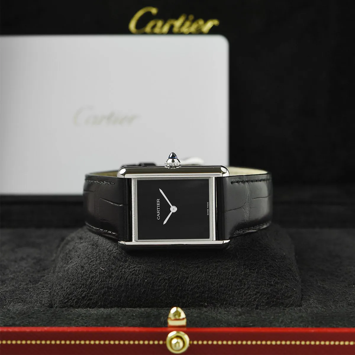 Cartier Tank Must WSTA0072 33.5mm Stainless steel Black 6