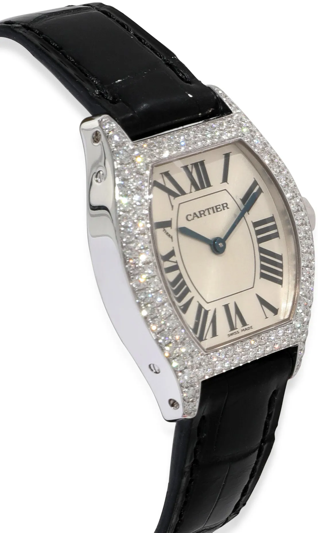 Cartier Tortue 2644 28mm White gold Silver 3