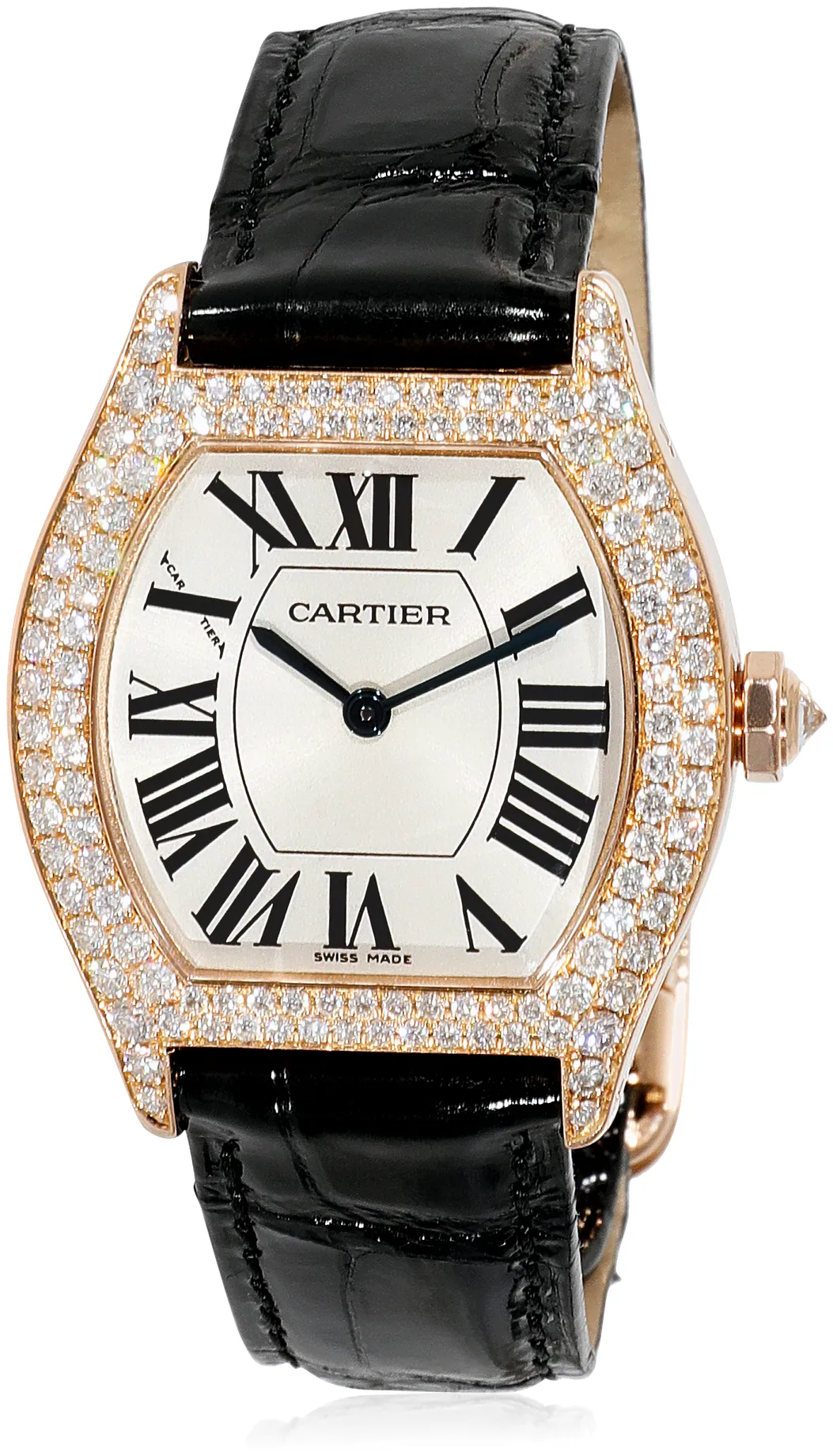 Cartier Tortue WA503751 28mm Rose gold and 18k rose gold Silver 4