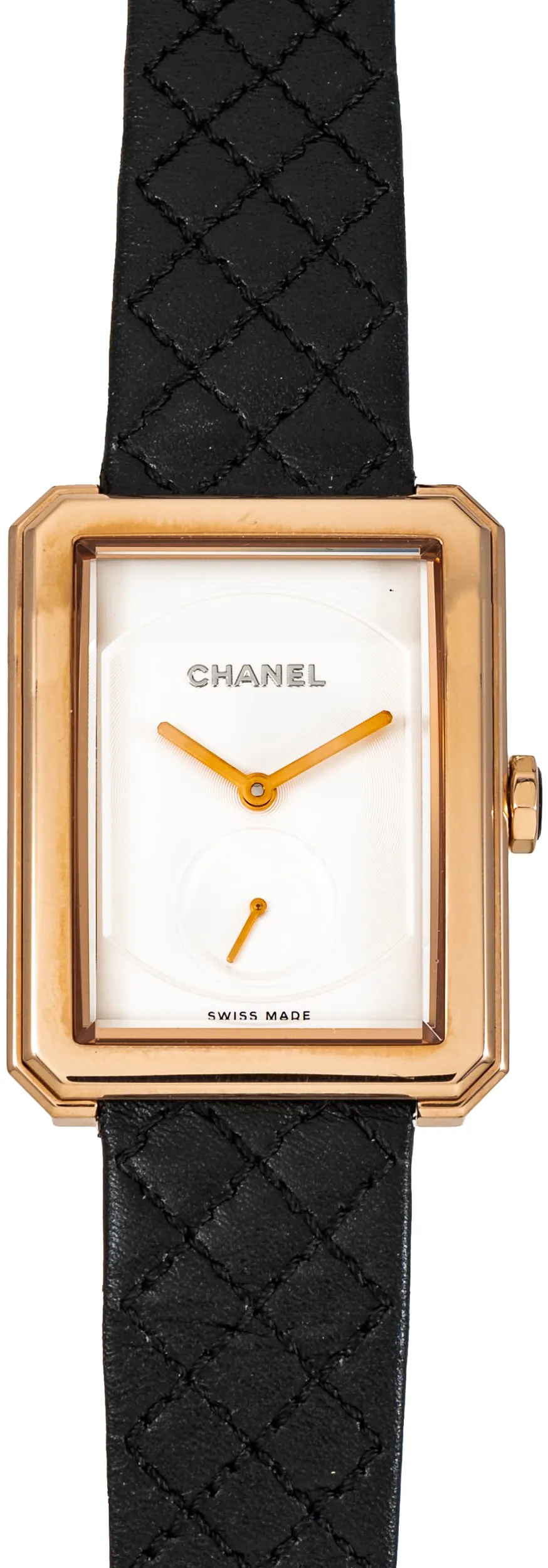 Chanel Boy-Friend 40990618/EWATC07764 28mm Rose gold and 18k rose gold White