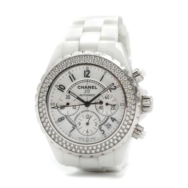 Chanel J12 L.K.91807 41mm Ceramic and Stainless steel and Diamond