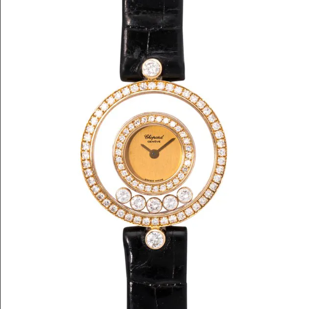 Chopard Happy Diamonds 20/3957 24mm Yellow gold and Diamond Gold colored