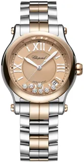 Chopard Happy Sport 278559-6019 Stainless steel and 18k rose gold Golden