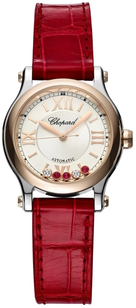 Chopard Happy Sport 278573-6026 30mm Rose gold and Stainless steel and 18k rose gold Silver