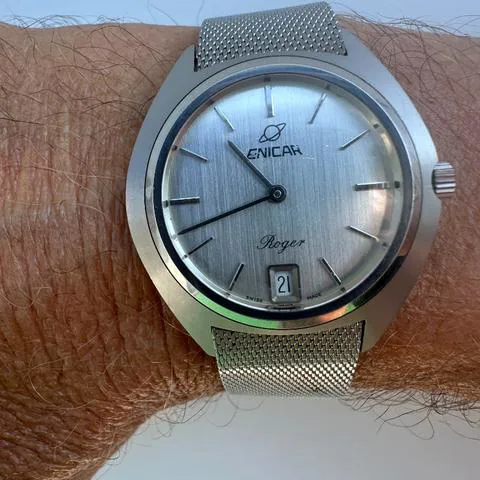 Enicar 1974 VERY RARE    112-74-06 37mm Stainless steel Silver 6