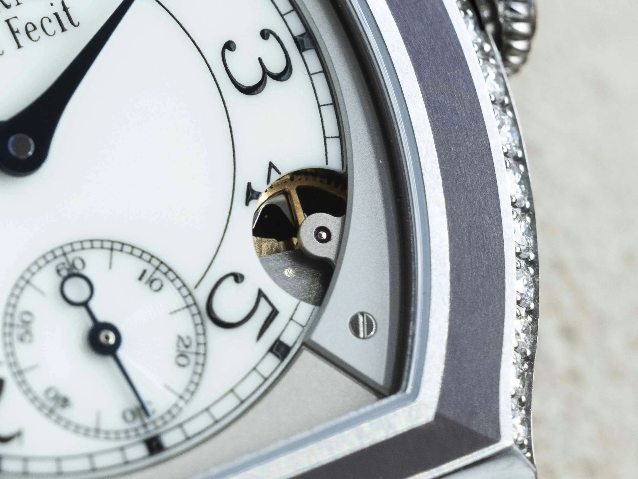 F.P. Journe Elegante 35mm Titanium and Diamond White 3