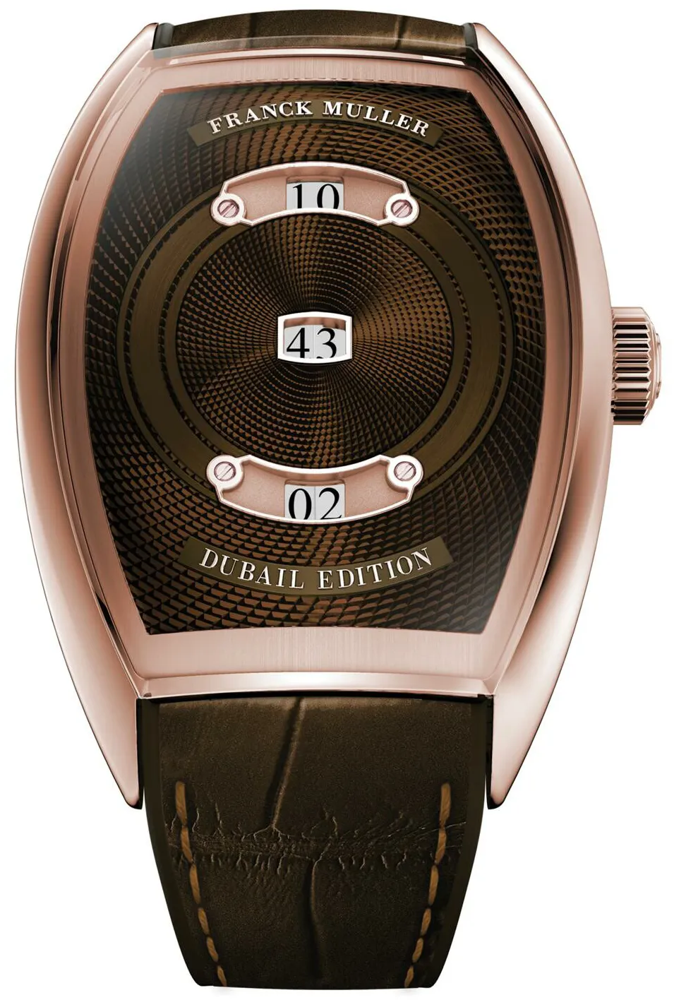 Franck Muller Curvex CX40 MJ 5N DUB CHOC LTD 1/8 40mm Rose gold and 18k rose gold