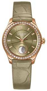 Glashütte Ladies Serenade Luna 1-35-14-05-15-04 Rose gold Green