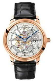 Glashütte Senator 1-49-18-01-05-30 Rose gold Silver