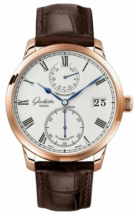 Glashütte Senator 1-58-01-02-05-01 42mm Rose gold and 18k rose gold