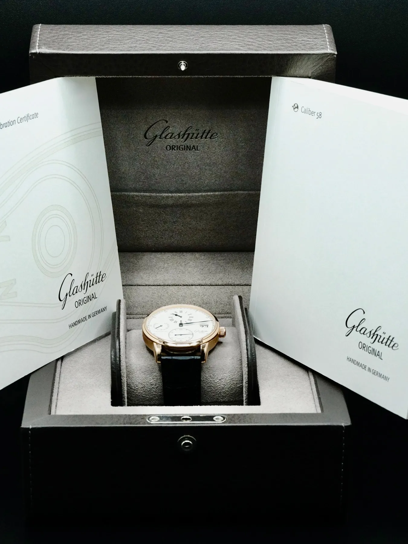 Glashütte Senator Chronometer Regulator 1-58-04-04-05-04 42mm Rose gold and 18k rose gold Silver 5