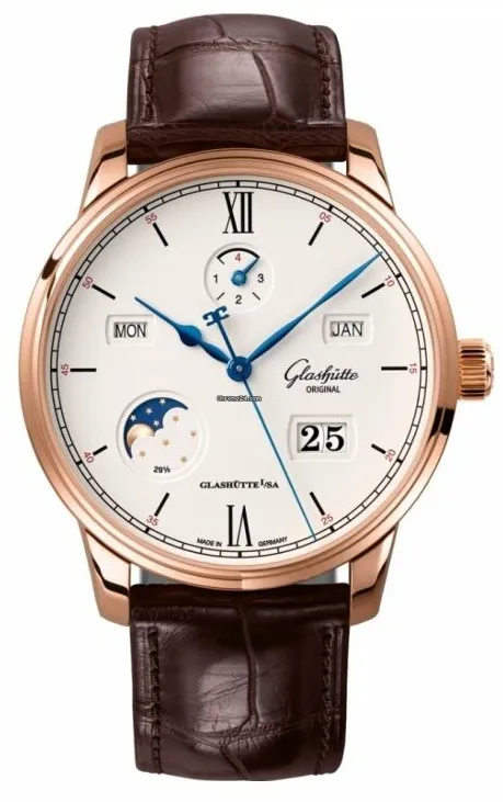 Glashütte Senator Excellence 1-36-02-02-05-30 42mm Rose gold and 18k rose gold