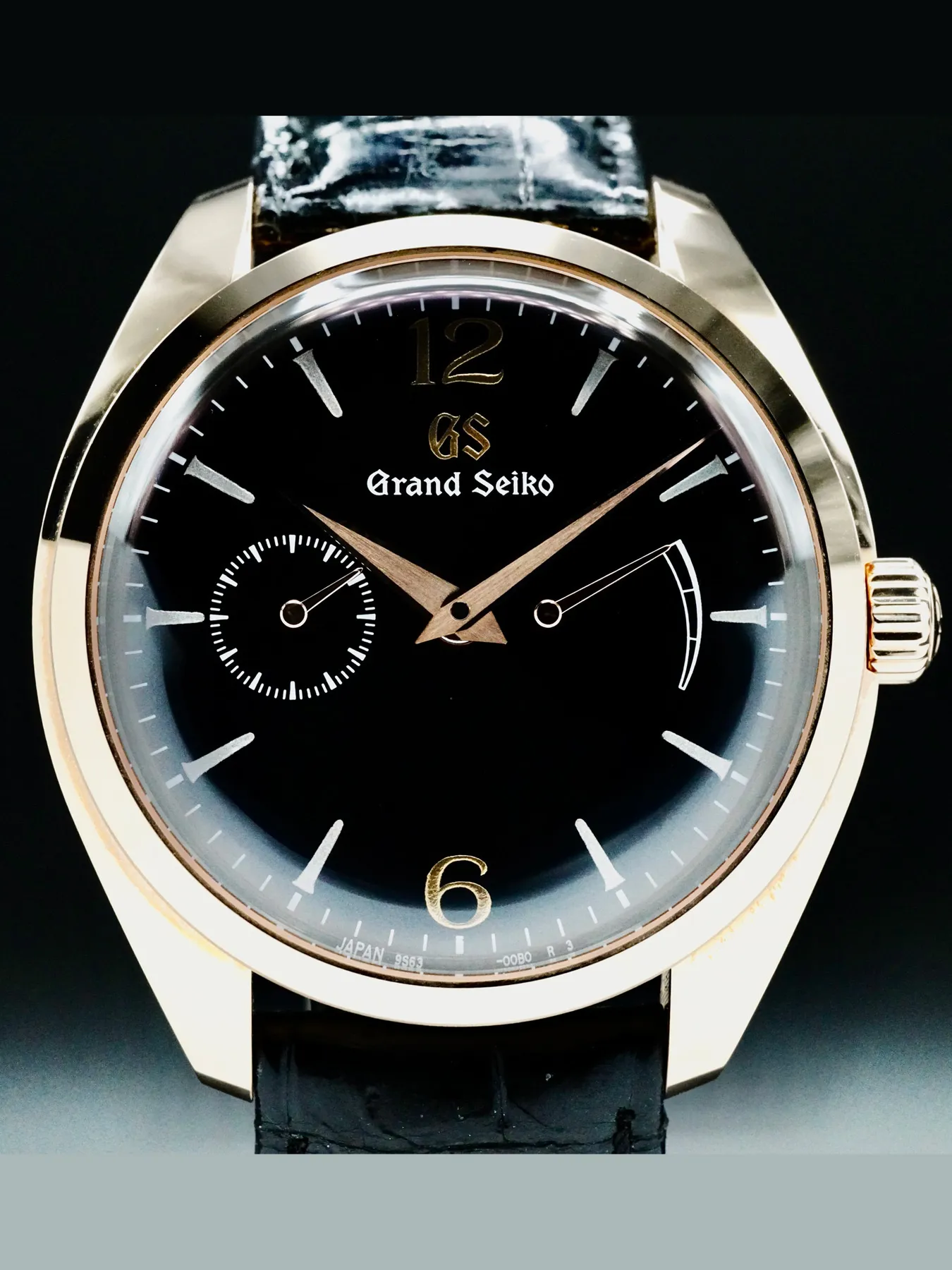 Grand Seiko Elegance SBGK004 39mm Rose gold and 18k rose gold Black