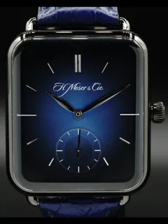 H. Moser & Cie. SWISS ALP 5324-1200 38mm Stainless Steel Black DLC Blue