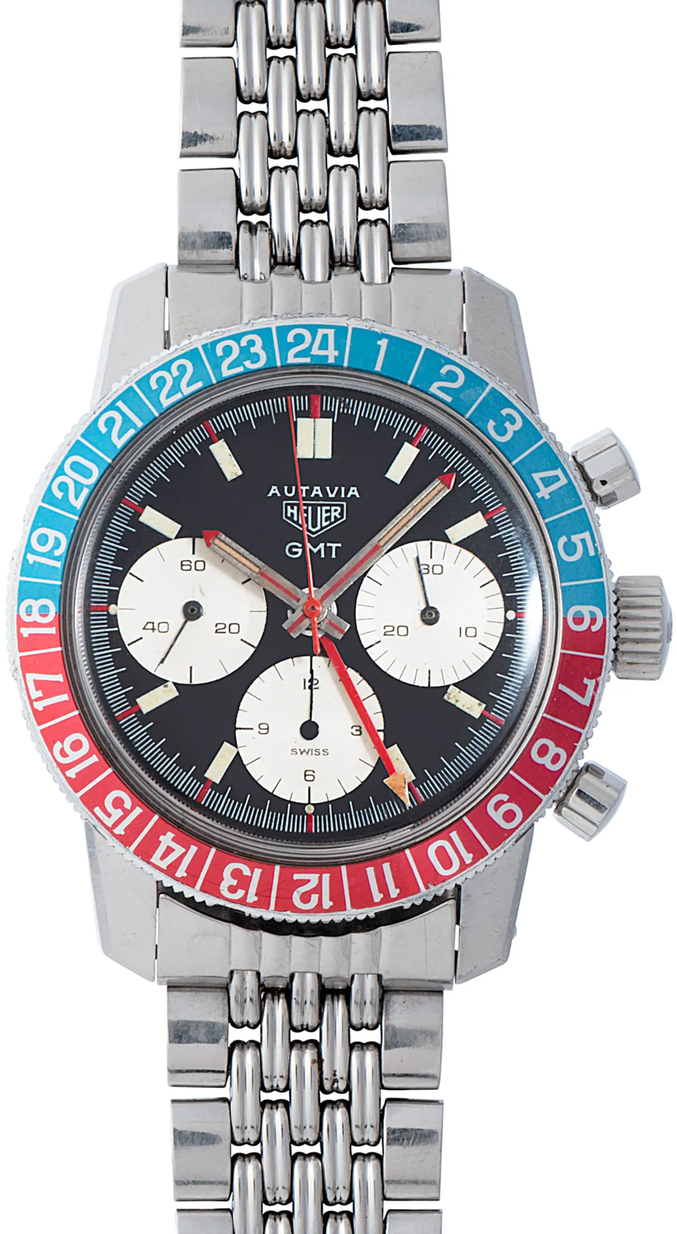 Heuer Autavia 40991373/AS08624 40.5mm Stainless steel Black