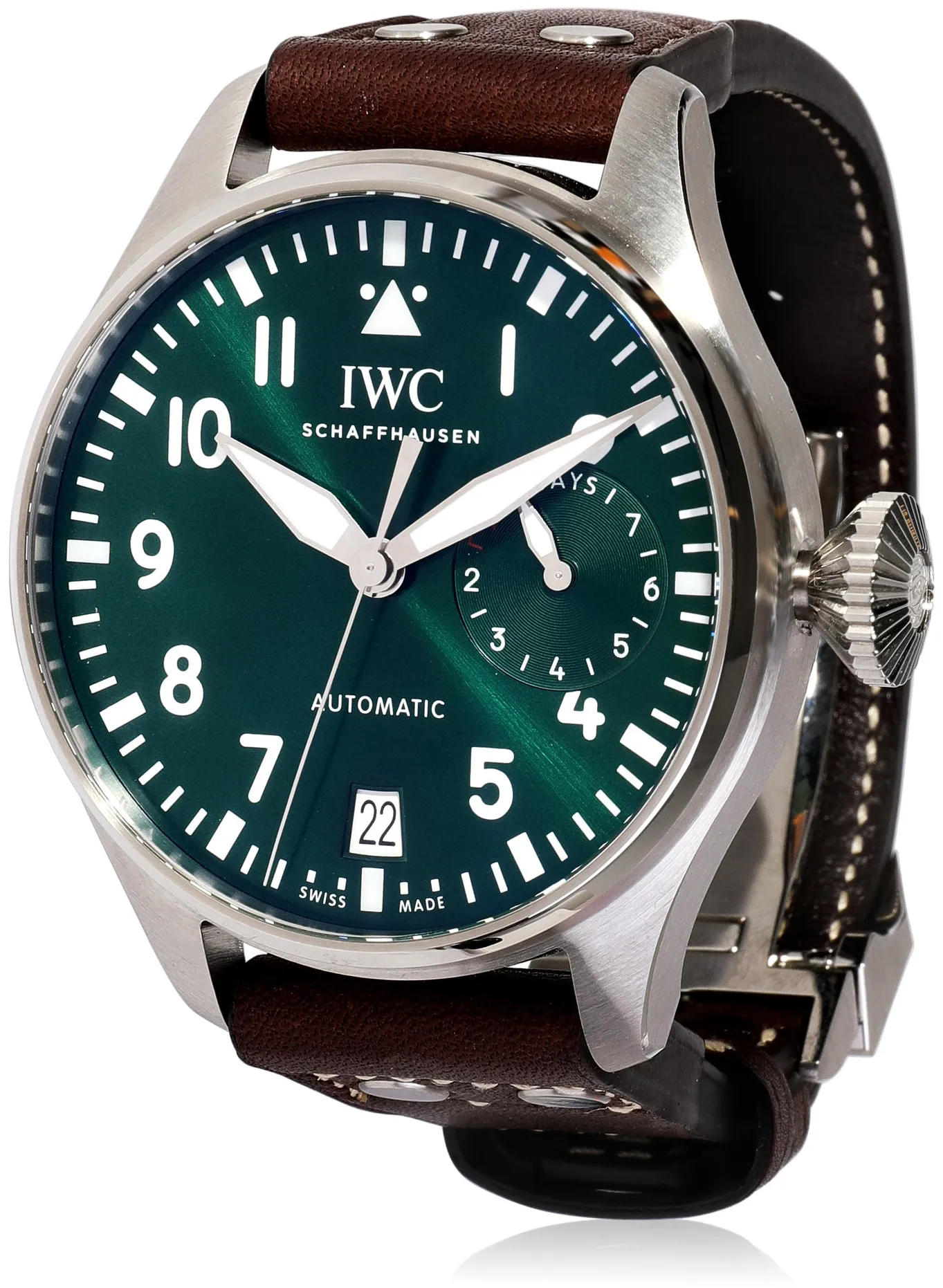 IWC Big Pilot IW501015 46mm Stainless steel Green