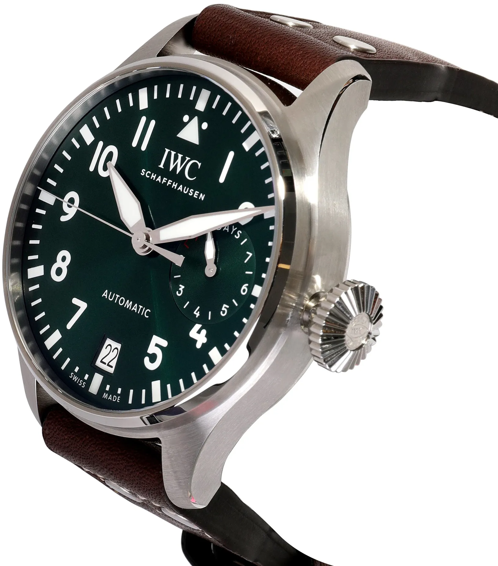 IWC Big Pilot IW501015 46mm Stainless steel Green 2