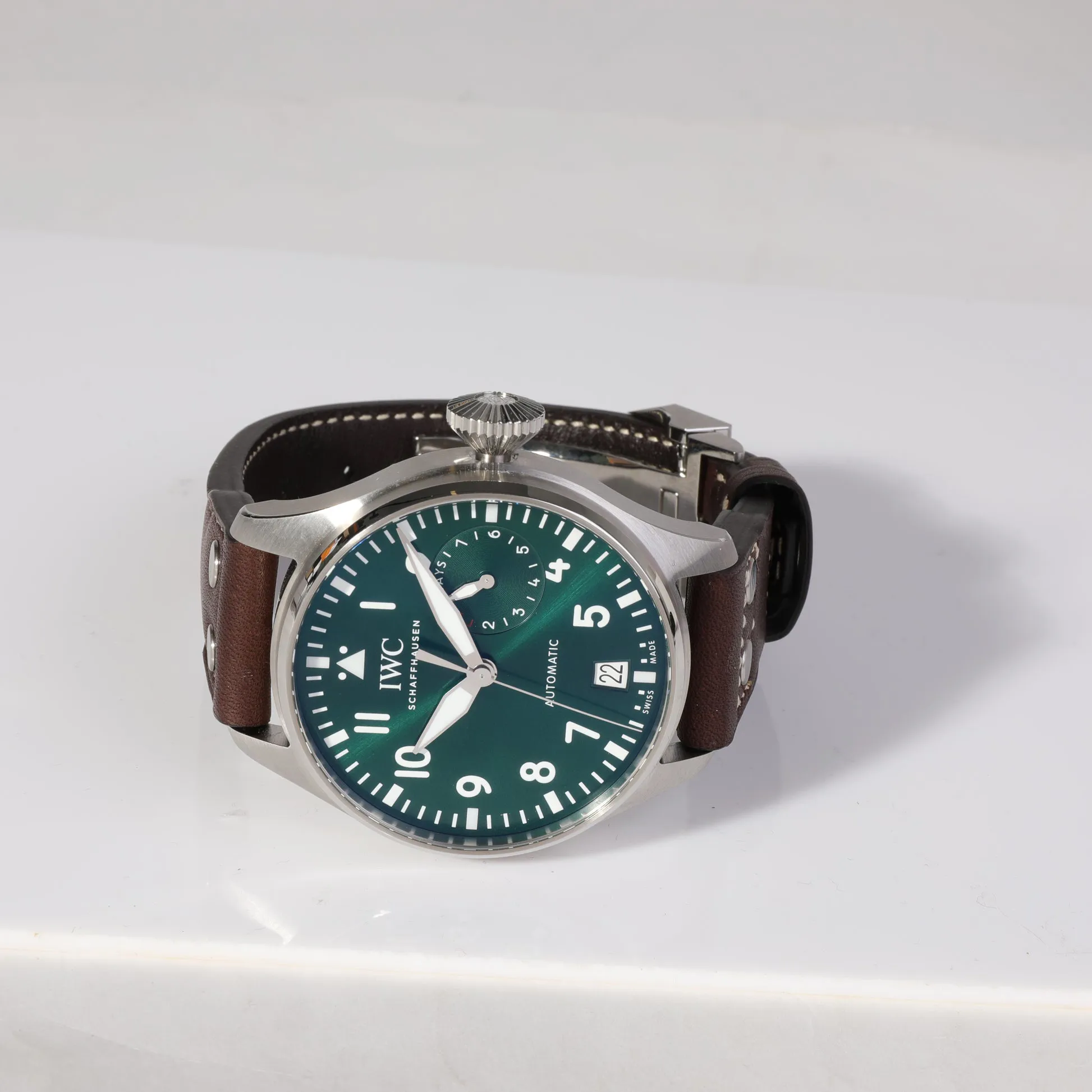 IWC Big Pilot IW501015 46mm Stainless steel Green 4