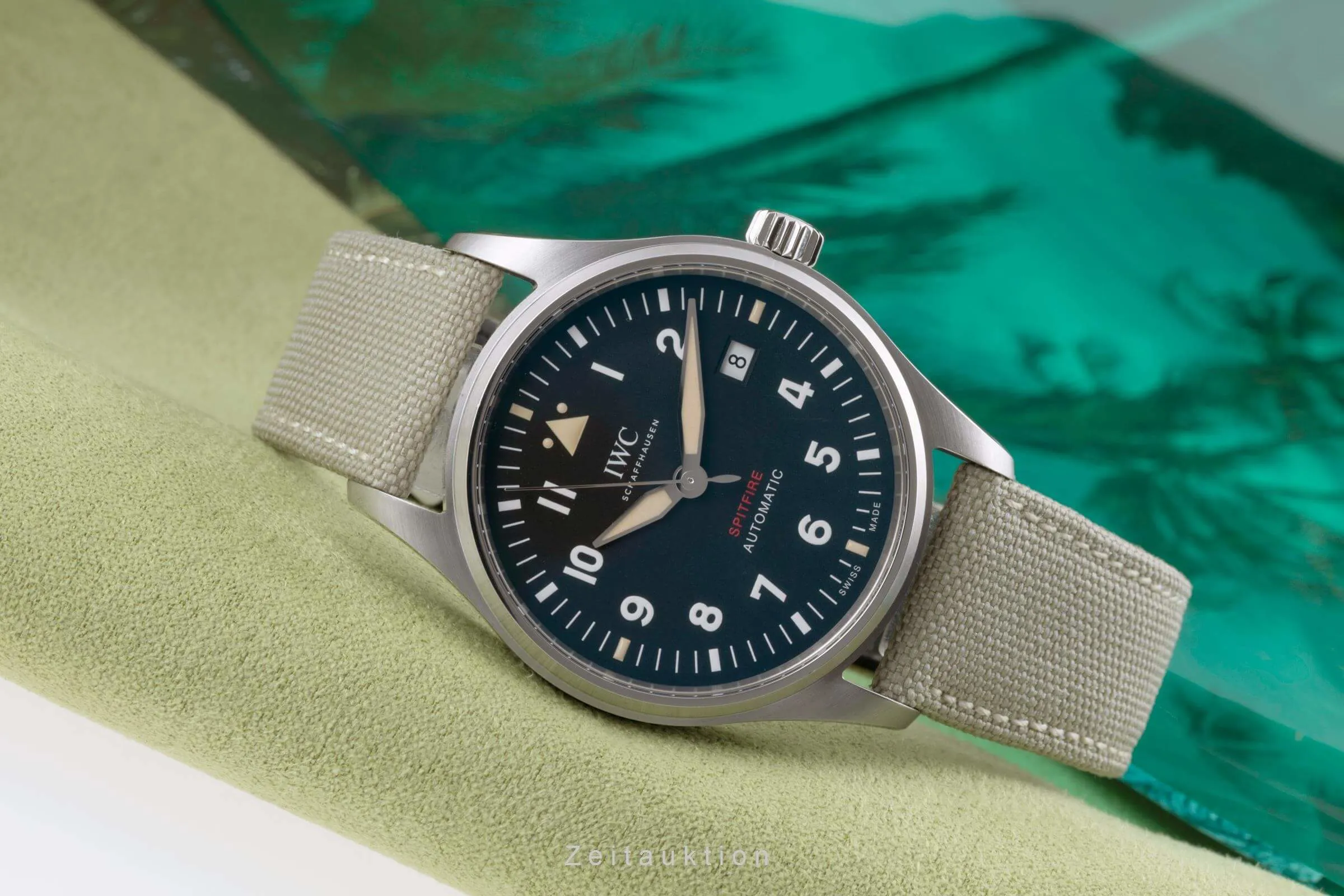 IWC Pilot IW326803 39mm Stainless steel Green 1