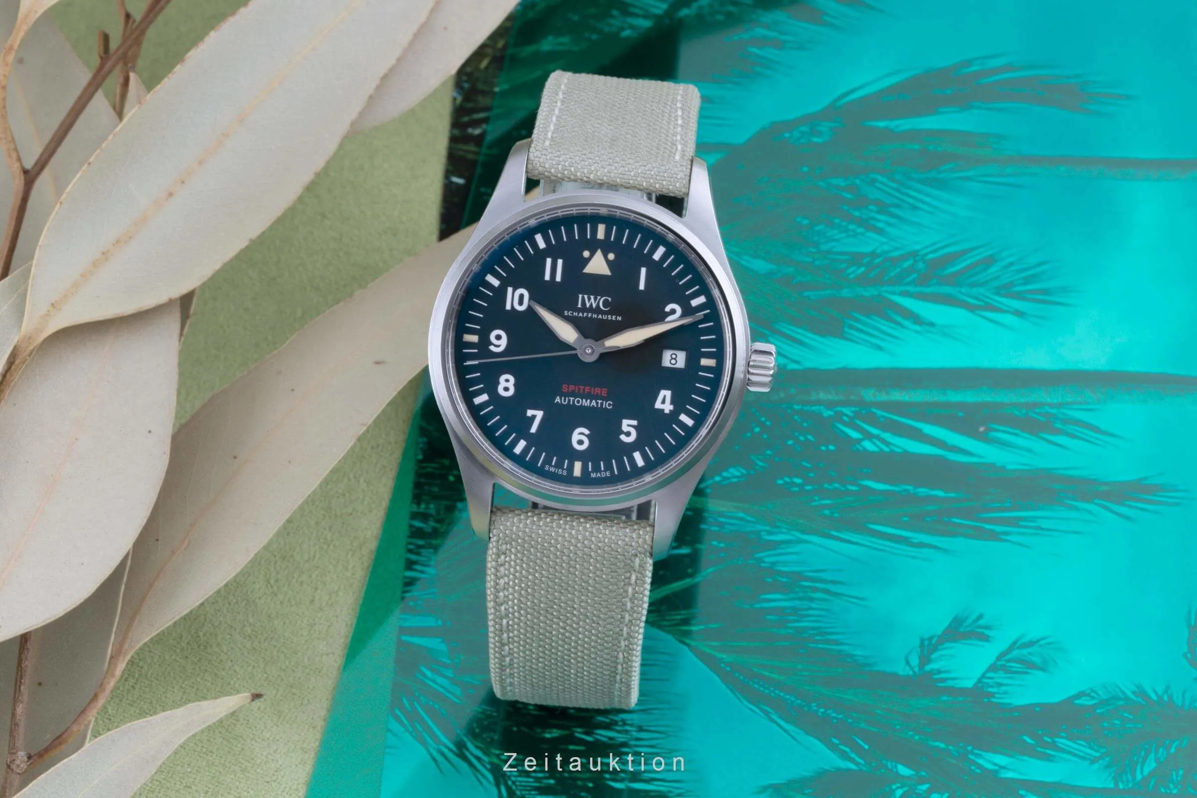 IWC Pilot IW326803 39mm Stainless steel Green 2