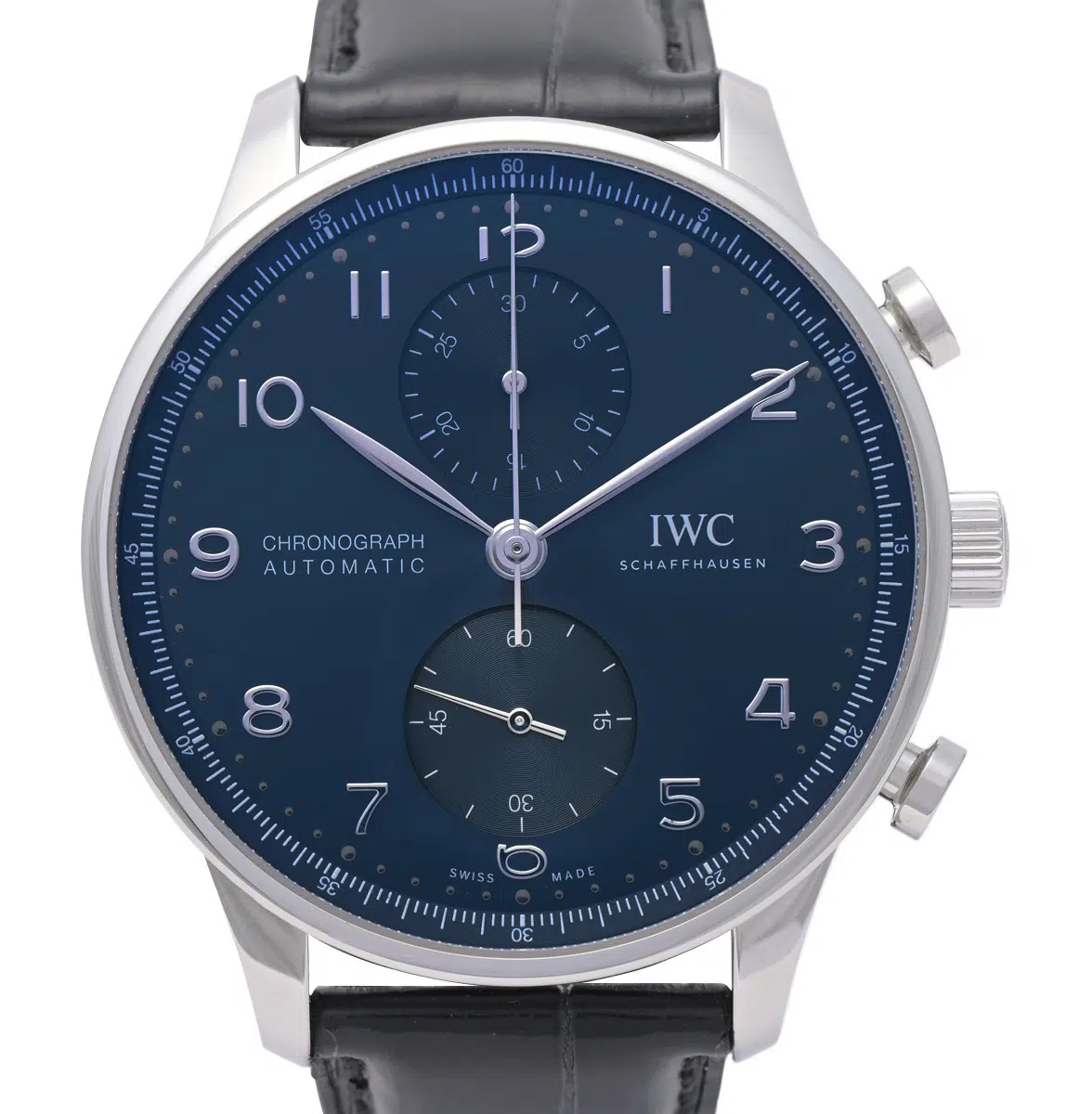 IWC Portuguese Chronograph IW371606 41mm Stainless steel Blue