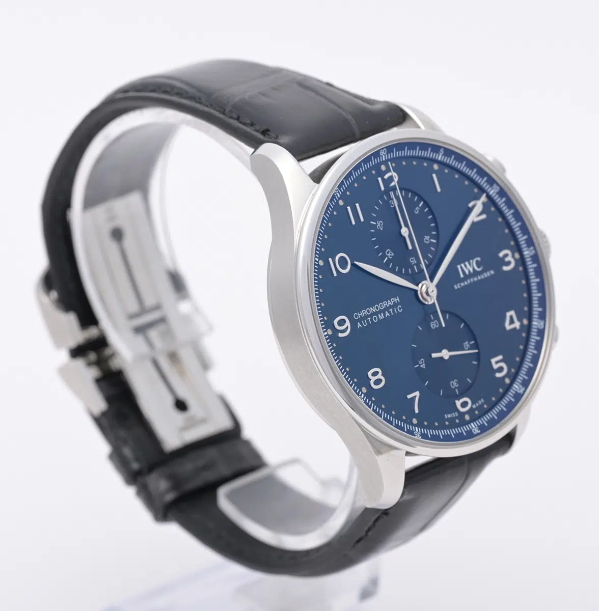 IWC Portuguese Chronograph IW371606 41mm Stainless steel Blue 3