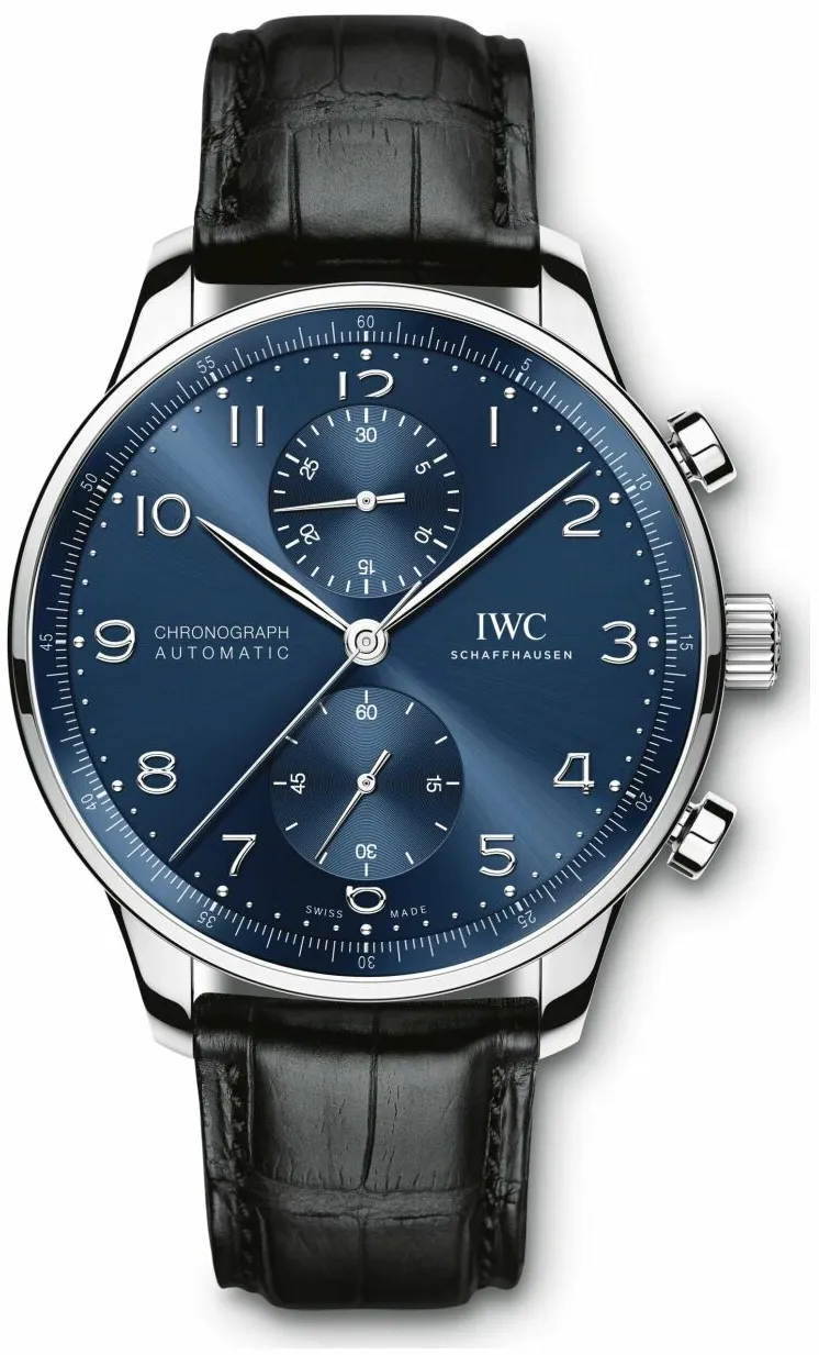 IWC Portuguese Chronograph IW371606 41mm Stainless steel Blue