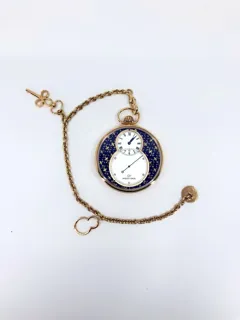 Jaquet Droz Pocket Watch Paillonee Jaquet Droz Pocket Watch Paillonee Yellow gold Blue