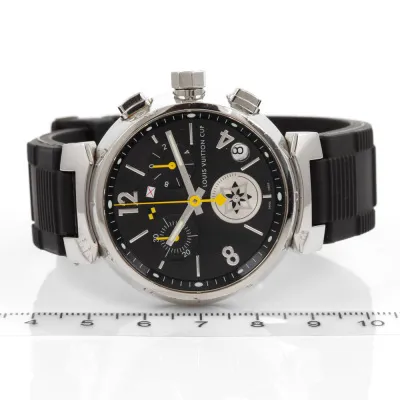 Louis Vuitton Tambour Q11BG 39mm Stainless steel Black 5